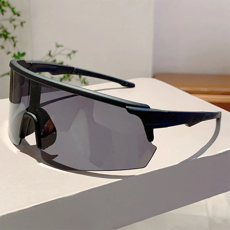 Oversized Fashion Cycling Sunglasses Anti Wind Flash Coating Protective Glasses UV400