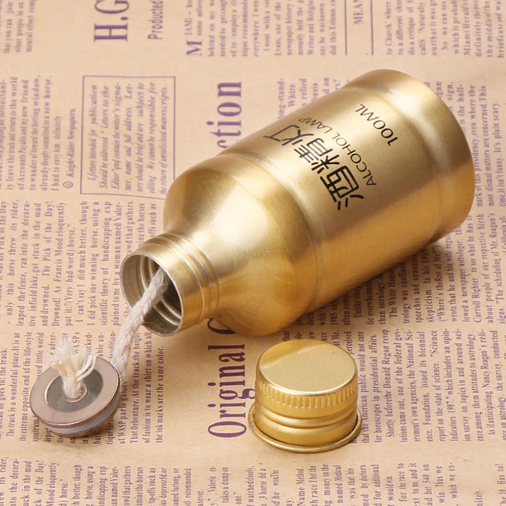 100ML Stoves Alcohol Lamp Portable Aluminum Alloy Lamp Alcohol Liquid Stove For Outdoor Survival Camping Laborotary Teaching