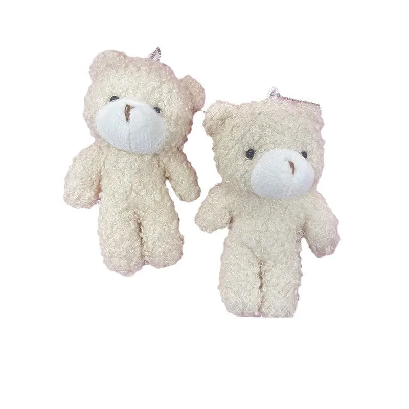 10pcs/lot Teddy Bear Stuffed Plush Toy Mini Bear Doll Toy Keychain Bag Pendants Wedding Decoration Children Birthday Party Gifts