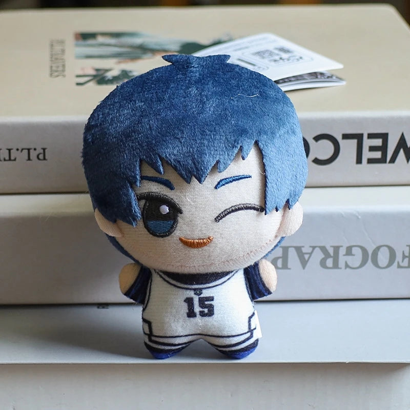 10cm Anime Volleyball Boy Blue Lock Kawaii Bag Pendant Keychain Isagi Mikage Reo Rin Itoshi Sae Blue Prison Plush Toy Kids Gift