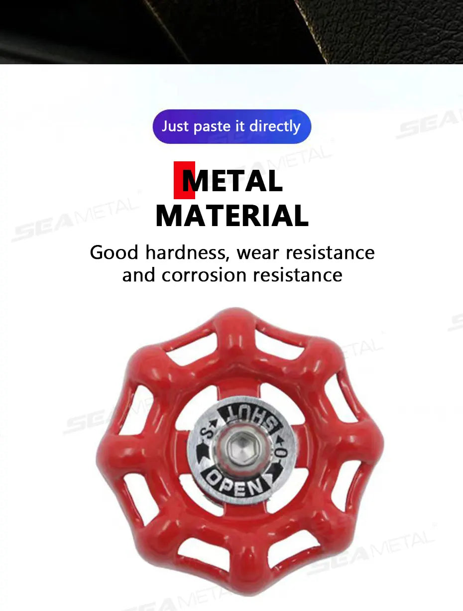 BLALION Fun Car Center Control 3D Valve Decoration Auto Interior Shift Knob Cover Air Conditioner Button Valve Switch Sticker