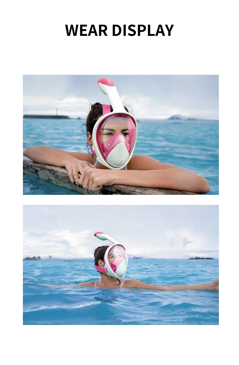COPOZZ Professional Snorkeling Diving Mask Underwater Scuba Full Face Snorkel Mask Anti Fog Goggles for Adult Swimming Equipment