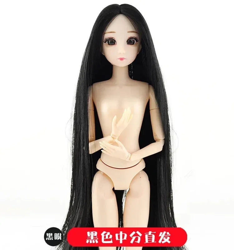 30cm Doll Toys for Girls 1/6 BJD Dolls Body Make-up 3D Eyes Beautiful Princess Baby Girl Dolls Plastic DIY Toy for Girls