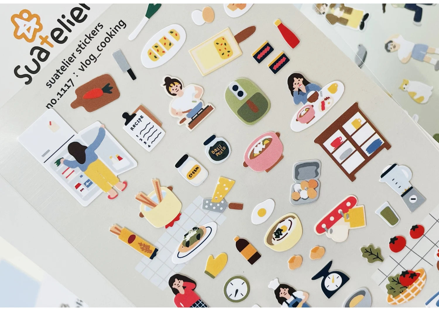 Korean Import Suatelier Travel Home Life Study Friend Stickers Scrapbooking Diy Journaling Diary Stationery Sticker School Gift