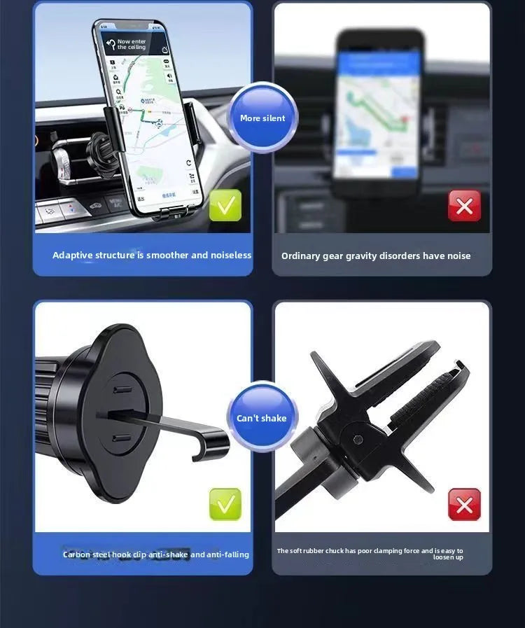Car Phone Holder Car Air Vent Clip Mount Mobile Cell Stand Smartphone GPS Support For 5-7 Inch Mobile Devices Car accessories