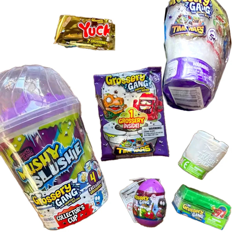 Genuine Capsule Toy Exported European American Grosserys Gangs Rubbish Bug Bin Series Figurines Collectible Box Broken Blind Box