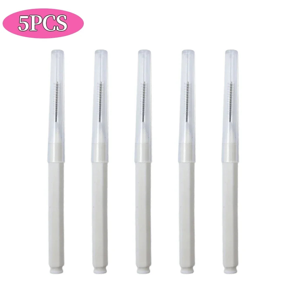 5/10/50PCS Mini Eyebrow Brush Brow Perm Brush Disposable Brow Lifting Brushes Bendable Micro Eyelash Brush Applicators Tools