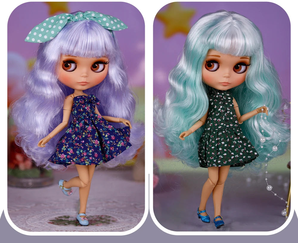ICY DBS Blyth Doll Tan Skin Matte Face With Eyebrows Special Price 1/6 BJD JOINT body Neo Christmas Gift Anime