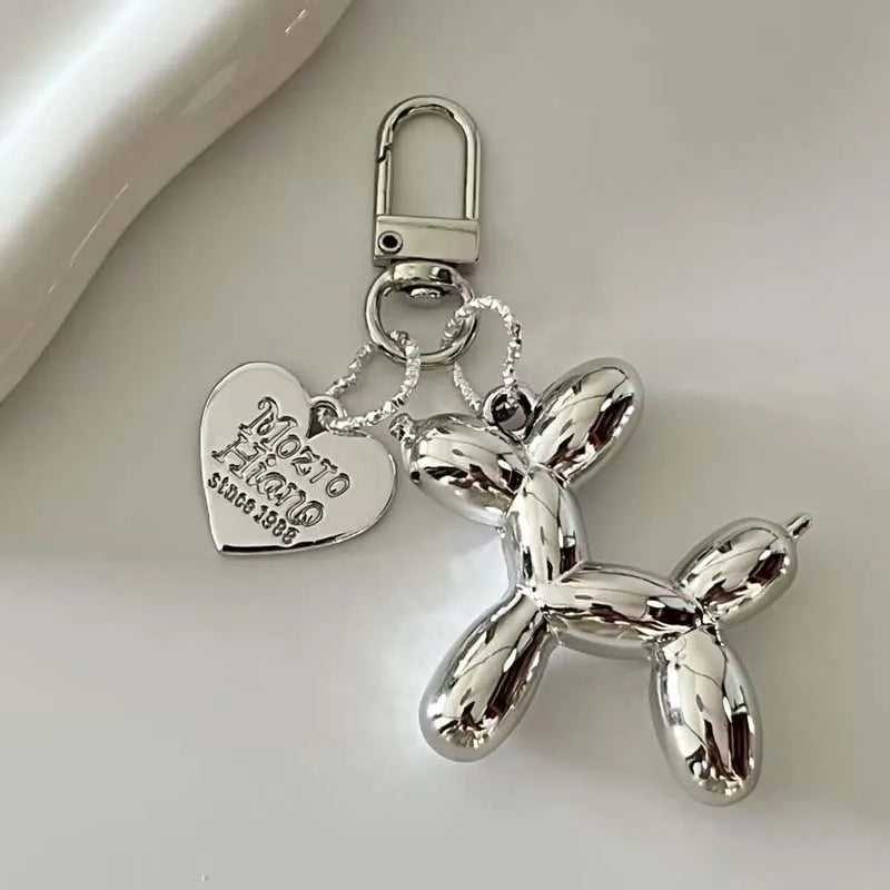 Jelly Cute Jelly Balloon Dog Keychain Pendant Cartoon Dog Chain Keychain - Lovely accessory jewelry gift for unisex keys