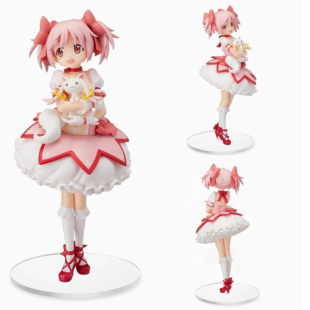 22cm PMMM Magical girl Anime Figure Kaname Madoka Action Figure Kawaii Akemi Homura Figurine cute Loli Collection Model Toy Gift