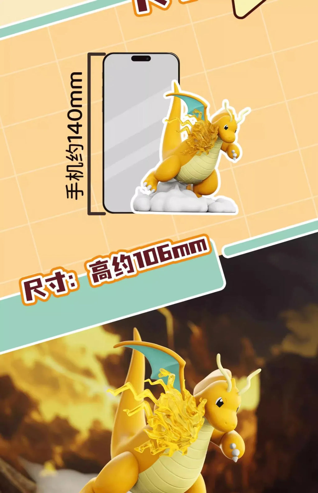 10cm Pokemon Figure Set, Charizard Blastoise Venasaur Arcanine Lapras, PVC Action Model Statue for Collection Display Gift