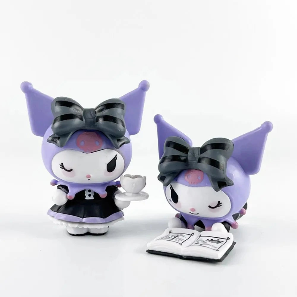 Sanrio Blind Box Cartoon Kuromi Doll Lucky Divination Anime Series Action Figure Model Doll Child Toy Desktop Decor Birthday Gif