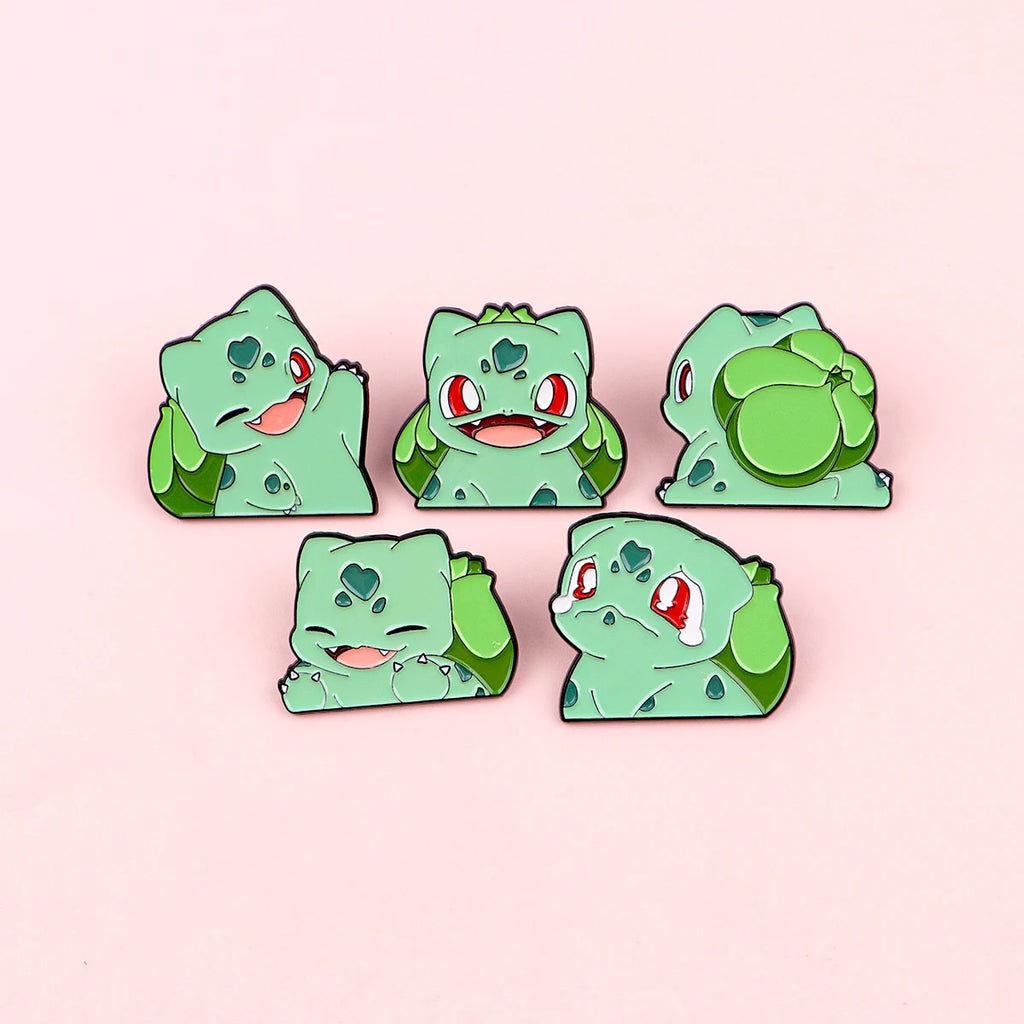 Cute Anime Elf Monster Enamel Pin Cool Game Brooches Lapel Badges Briefcase backpacks Accessories Decoration Jewelry Kids Gift