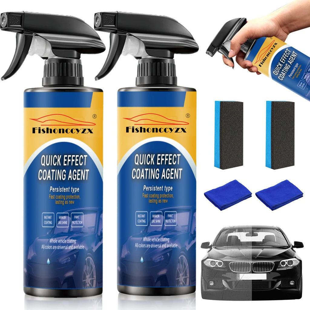 Car Coating Spray Quick Effect Coating Agent New Quickly Coat Car Wax Car Scratch Wax Polish Spray Waterless Wash