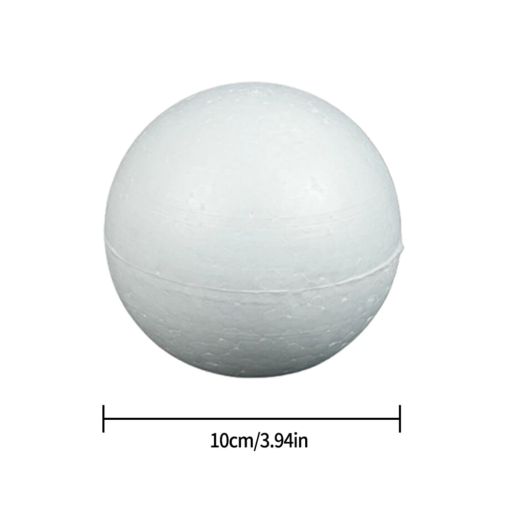 6-12cm Modelling Polystyrene Foam Balls White Craft Balls DIY Hand-painted Gifts Accessory Wedding Celebrations Event Supplies