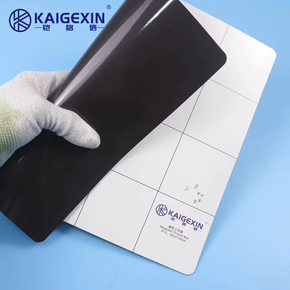 kgx 30*25cm 25*20cm Magnetic Pad Storage Working Memory Mat Screw Sort Adsorption Keeper  Phone Laptop Repair Tools Marker Pen