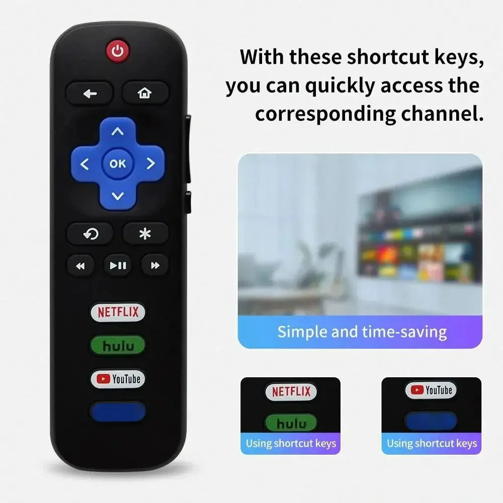 New Television Remote Control Replacement Remote Control For Roku TV 55UP120 32S4610R 50FS3750 32FS3700 32FS4610R 32S800 32S850