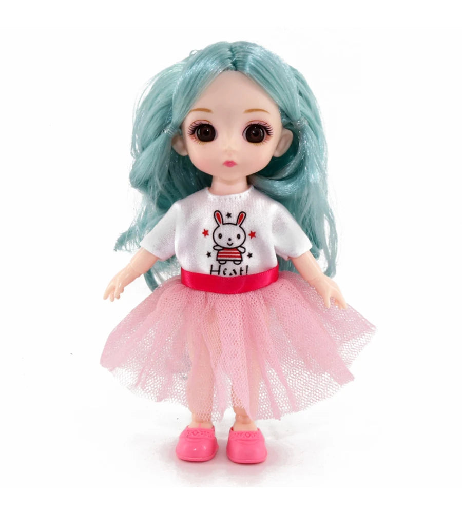 doll 16cm Cute And Elegant Style, 13 Articulated Dolls With Movable Joints Clothing Matching BJD Princess 1/12 Girl Gift Toy