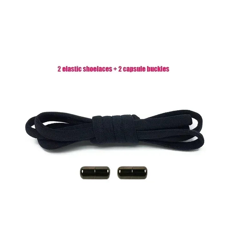 Elastic No Tie Shoelaces Semicircle Shoe Laces for Kids and Adult Sneakers Lazy Shoelace Quick Put on And Take Off Shoe Strings