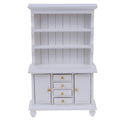 1/12 Multifunction Wood Cabinet Bookcase Cabinet Miniature Furniture Handcrafted Wall Cabinet Dollhouse