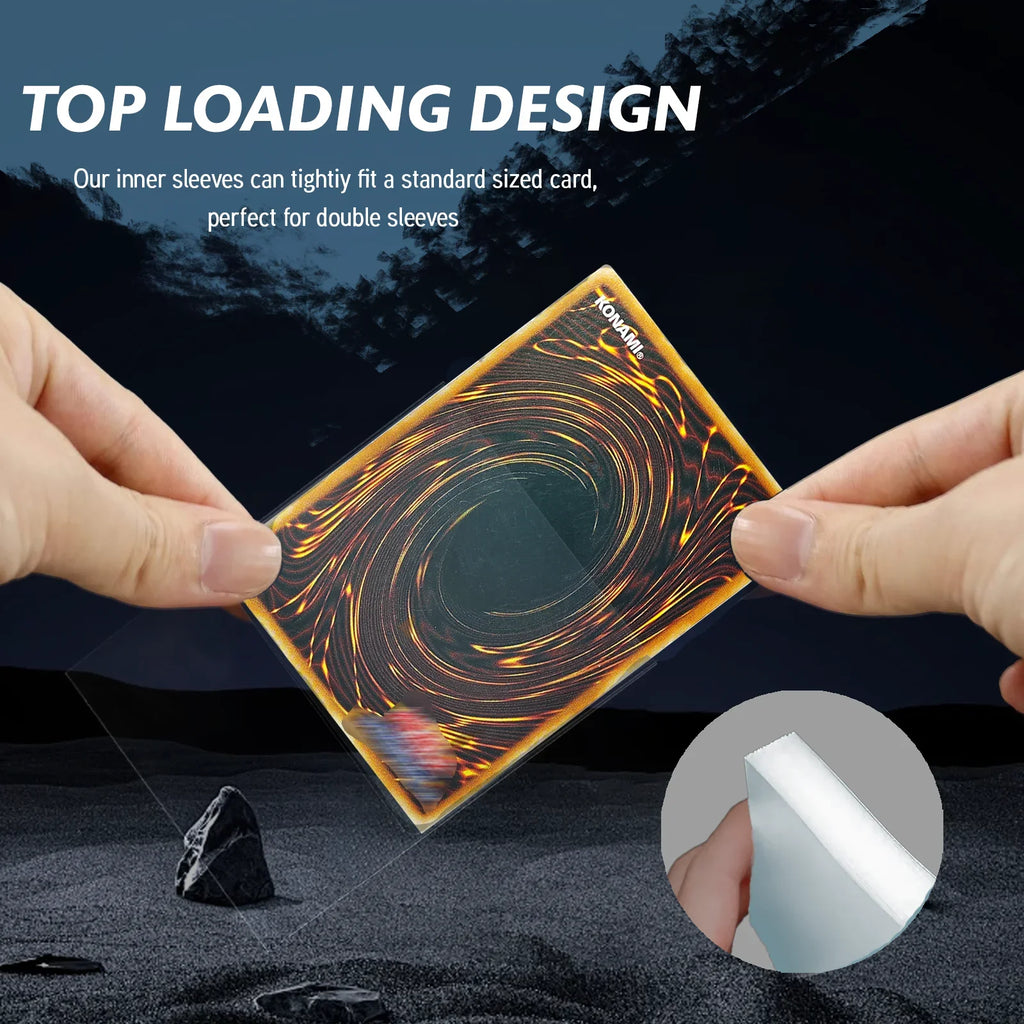 100PCS KMC Card Sleeves Transparent Trading Card Sleeves Perfect Fit Standard Size Card Board Game Cards Outer Protector 64x89mm
