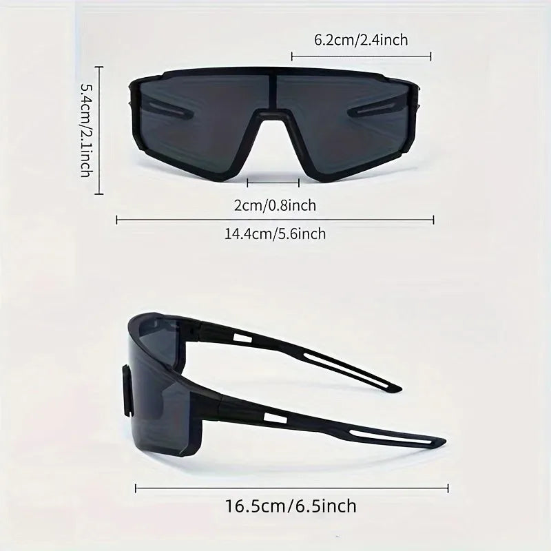 1/2pcs Oversized Wrap Frame Fashion Glasses Y2K Fashion Glasses Unisex Eyewear for Music Festivals Casual Eyewear