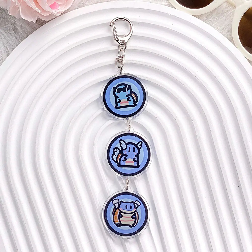 Pokémon Characters Pikachu Bulbasaur Jigglypuff Acrylic Keychain Bag Charms Accessories Backpack Pendant Key Holder Friend Gifts