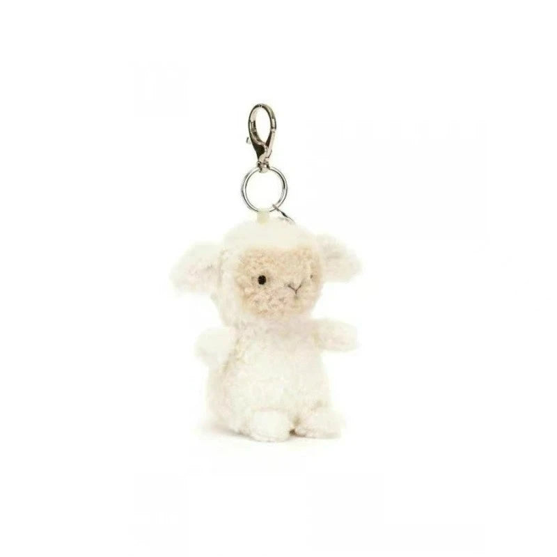 Hot tea bag Jc Cute Plush Toy label cute girl bag charm plush toy keychain Kawaii plush toy Limited New Gift bag
