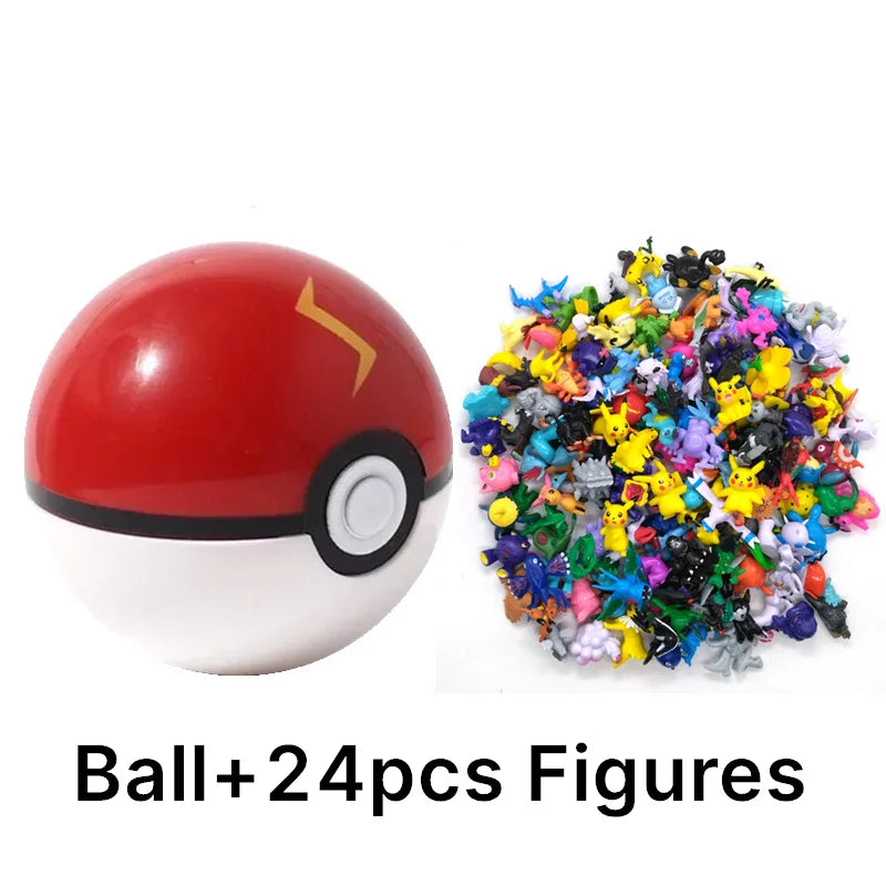 Pokémon Toys 7Cm Elf Ball 2-3cm Anime Action PokeBall Figures Monster Toy Model Dolls Children Christmas Gift