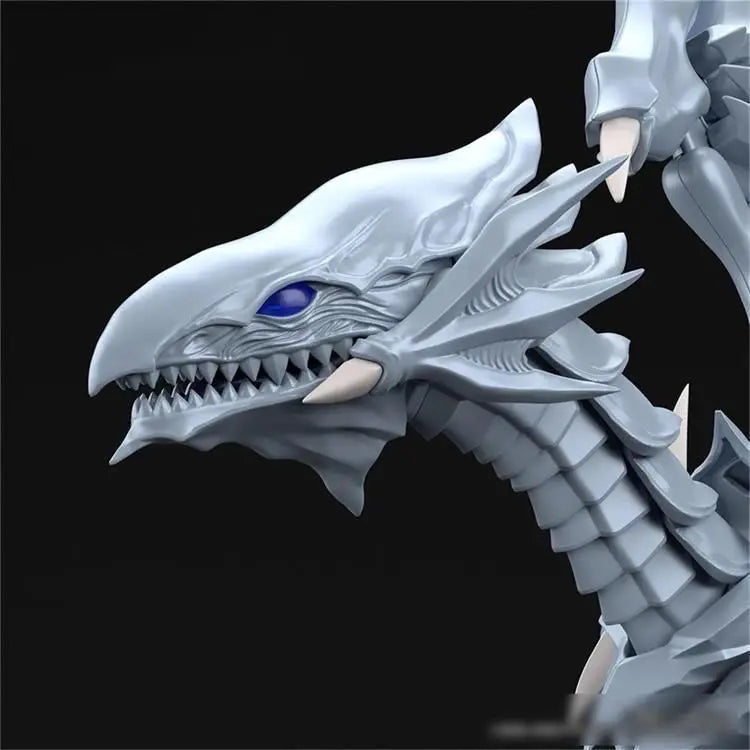 【New-Hot】Yu-Gi-Oh Arrogant Dragon Blue-Eyes White Dragon  Assembly Model Figure Desktop Decoration Holiday Birthday Gift