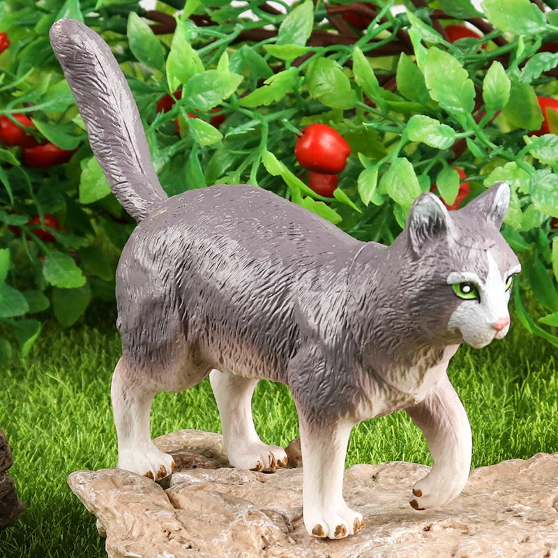 Oenux Farm Model Simulation Goose Duck Pig Hen Cow Horse Sheep Action Figures Poultry Animals Figurine Miniature Cute Kids Toy