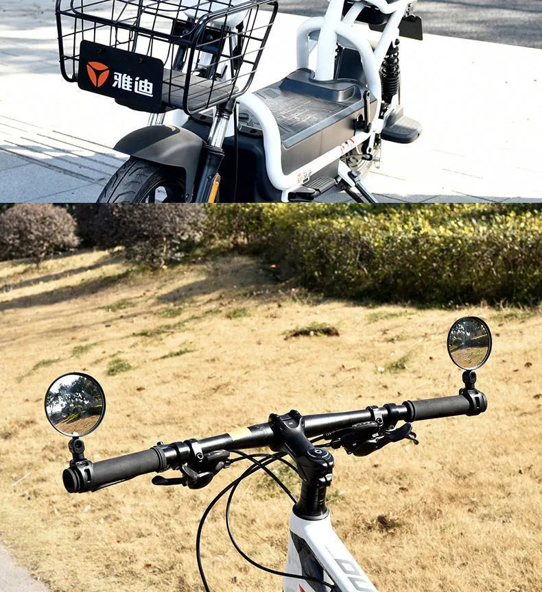 1/2PCS Bicycle Rearview Mirror 360 Degree Adjustable Rotatable Universal Cycling Handlebar Rear View Mirrors for MTB Road Bike