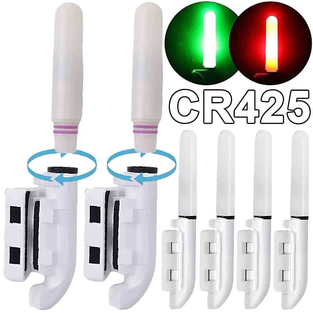 LED Removable Waterproof Fishing Electronic Rod Luminous Light with CR425 Battery Float Tackle Night Rock Fishing Accessorie