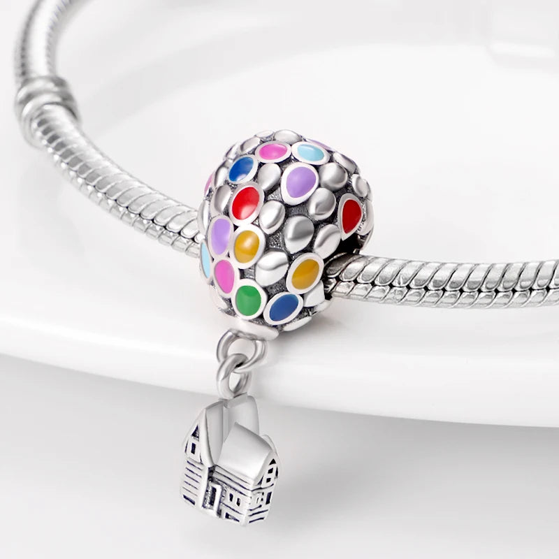 Hot Sale Charms Silver 925 Disney Pendant Beads Fits 3mm Bracelet Bangle Necklace For Women Luxury DIY Jewelry Making Fine Gifts