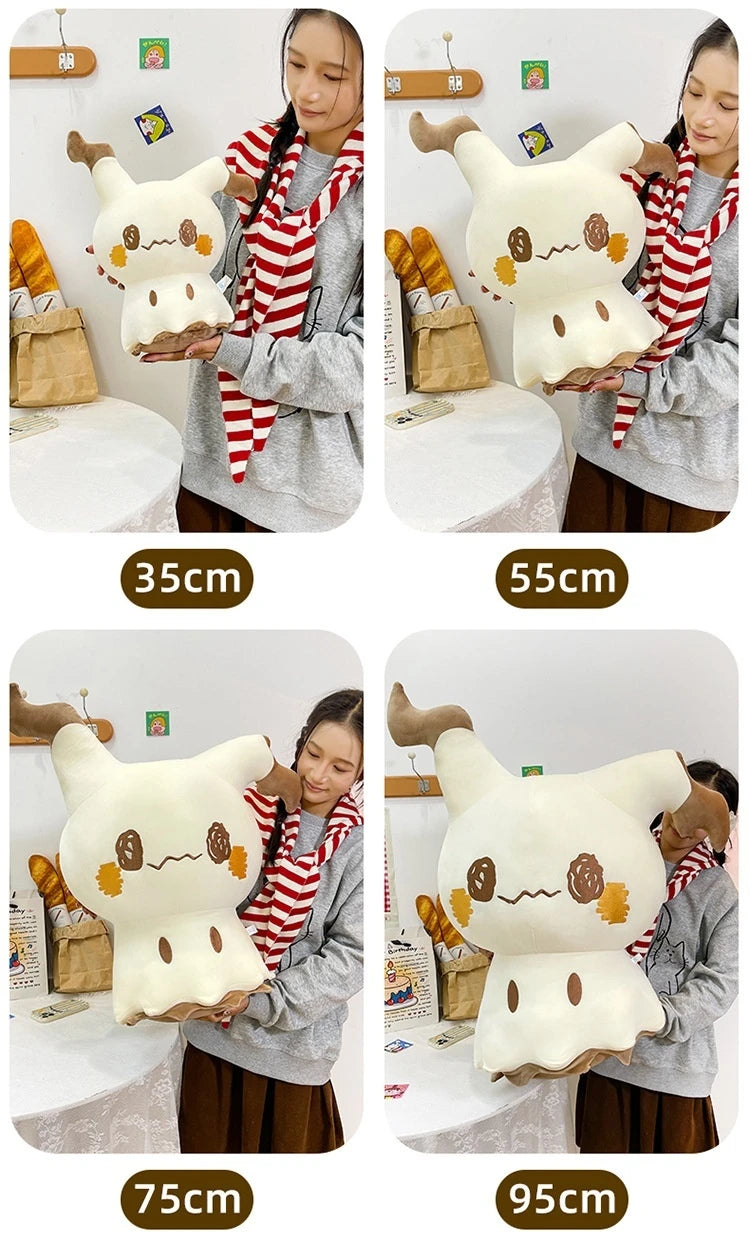 35/55/75cm Pokemon Mimikyu Cute Cartoon Plush Toy Doll Soft Pillow Sofa Cushion Kawaii Room Decor Sleeping Companion Doll Gifts