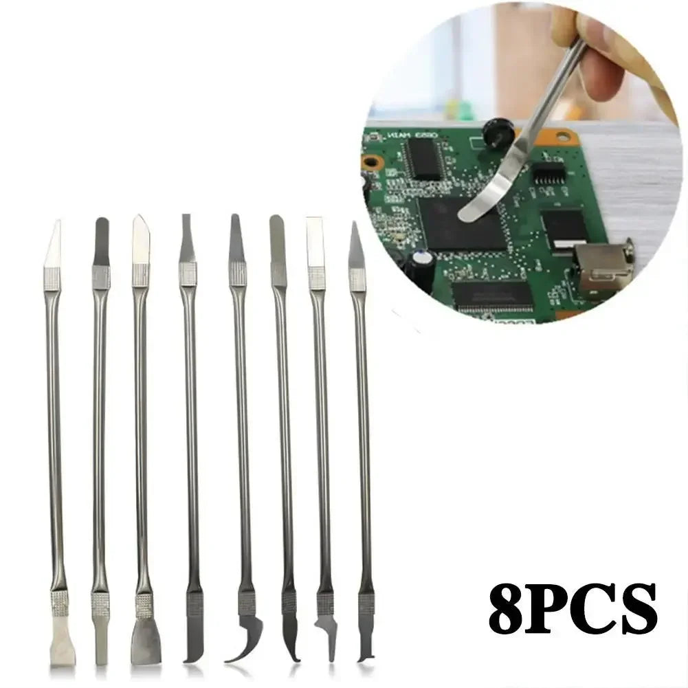 8pcs CPU IC Glue Remover C Chip Repair Phone Repair Tool Thin Blades Piratical Repair Hand Tool For Mobile Phone Computer