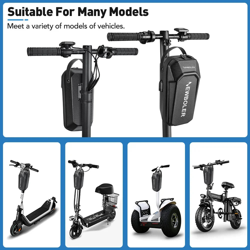NEWBOLER 3L/5L Electric Scooter Bag Accessories Electric Vehicle Bag With USB Port Waterproof Scooter Front Bag Bike Bag