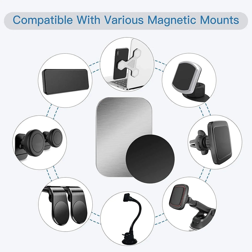 Magnetic Metal Plate for Car Phone Holder Stand Universal Iron Sheet Sticker Tablet Desk Cell Phone Bracket Magnet Sticker Mount