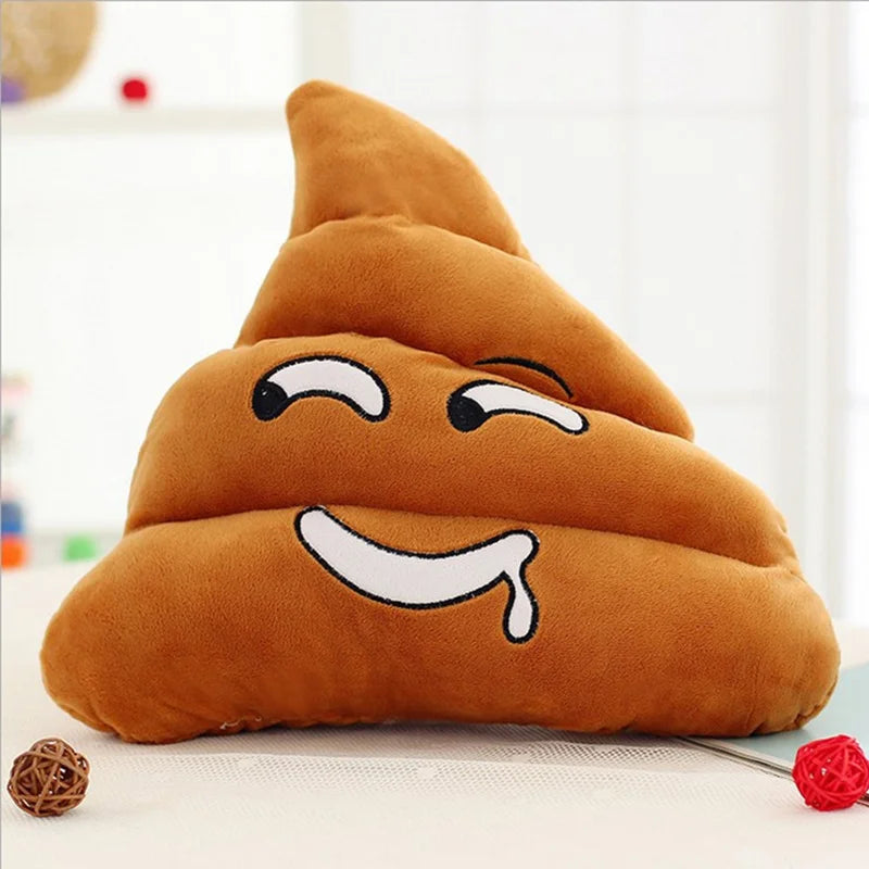 Funny Plush Pillow Super Poop Soft Toy Cute Face Expression Shit Doll Poop Stuffed Toy for Children Birthday Christmas Gift
