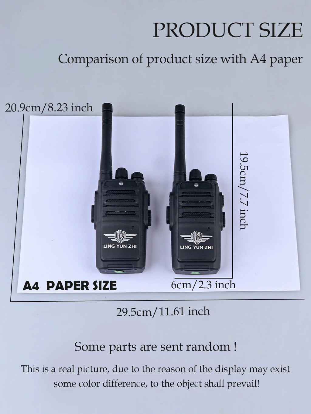 2Pcs Walkie Talkie Toys, Mini Interphone Digital Sound Indoor and Outdoor Communication Game Not Include Battery Gifts for boys