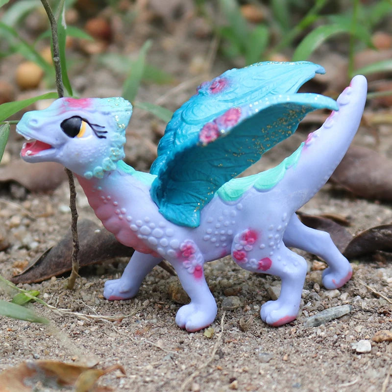 Oenux Original Savage Dinosaurs Myth Dragon Animals Model Fire Bull Octopus Monster Crab Action Figures Kids Collection Toy Gift