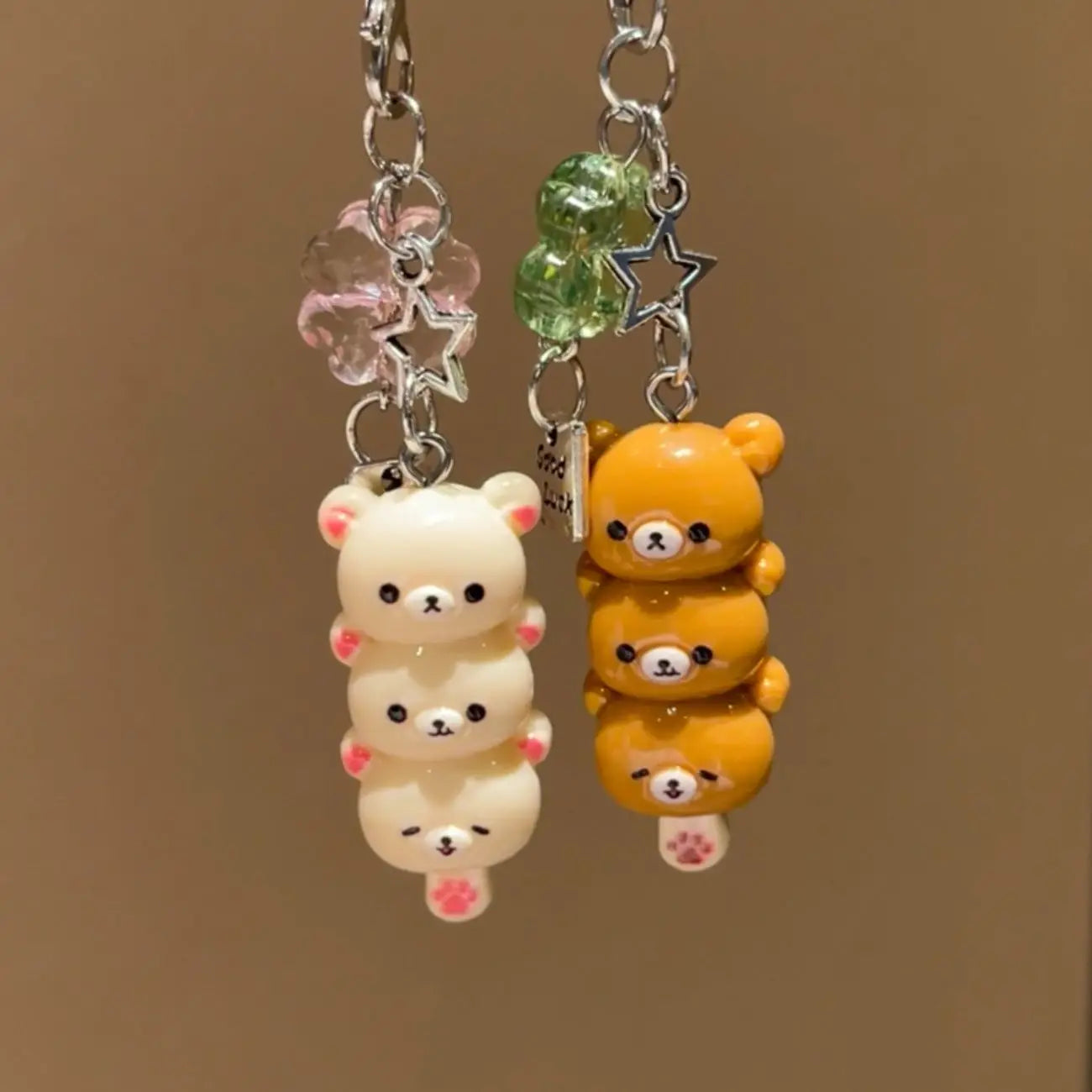 New Cute Bear Pig Plush Keychain Funny Expression Soft Toy Pendant Cartoon Doll Kawaii Decor Bag Xmas Cute Gift For Friends Kids