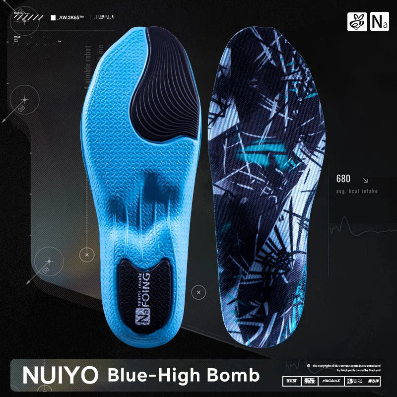 1Pair Premium EVA Orthopedic Insole For Feet Shock Absorption Deodorization Breathable Sole Pad Sport Arch Support Feet Care
