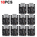1-20PCS Universal USB Type C Charging Board 3.7V Lithium Battery Charger Board Over Module with Protection Circuit Connectors