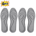 4Pcs Memory Foam Orthopedic Insoles for Shoes Antibacterial Deodorization Sweat Absorption Insert Sport Shoes Running Pads