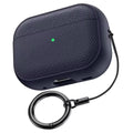 Earphone Case for AirPods Pro3 Leather-Texture TPU Shockproof Protective Cover with Keychain for Apple Airpods Pro 3nd Gen