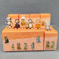 4cm Mofu Cat sands Action Figure Collection Set Animal Headgear Doll Kawaii  Cute PVC Model Desktop Decoration Crafts Gifts Toys