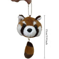 Red Panda Plush Backpack Cute Plushie Doll Women Crossbody Fur Soft Shoulder Bag for Camping Travel Party Female Birthday Gift
