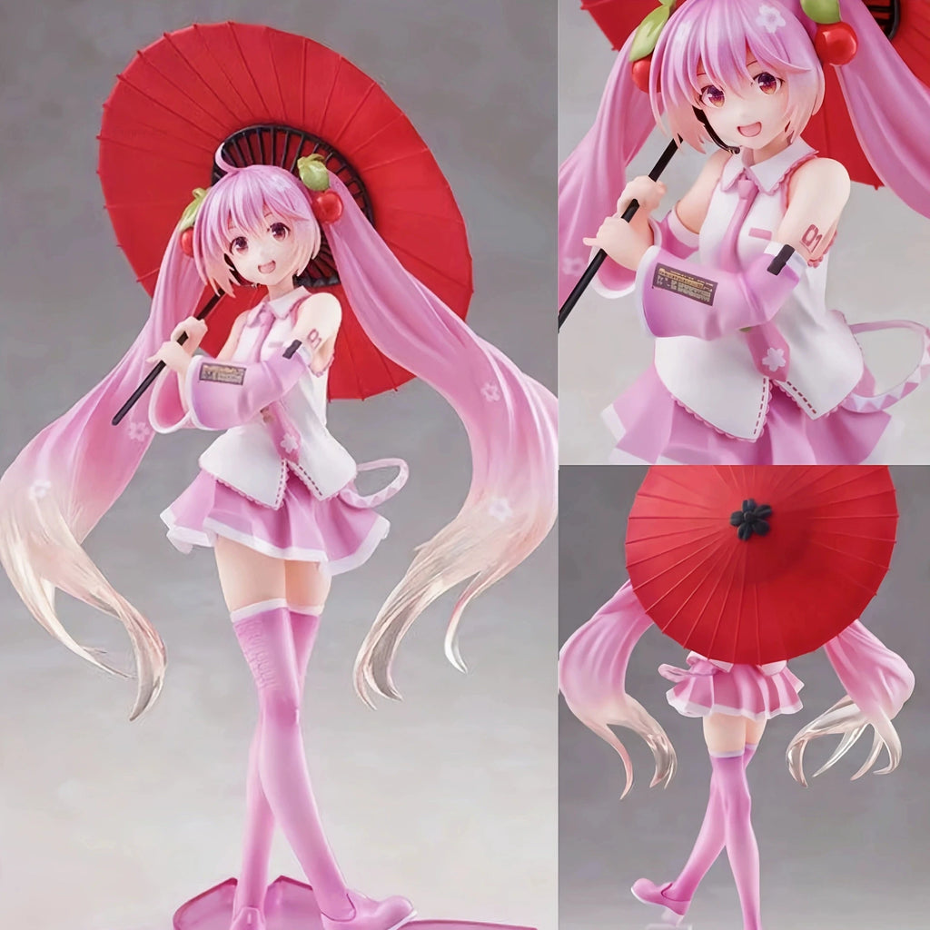 Anime Hatsune Miku Figure Wedding Dress Action Figures Kawaii Swimsuit Vocaloid PVC Collectible Model Toys Girl Gift