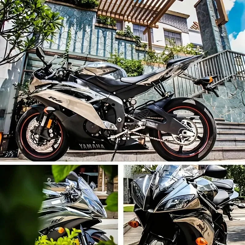 Premium Stretchable Chrome Mirror Silver Vinyl Wrap Adhesive Film Roll Air Release DIY Decal Sheet